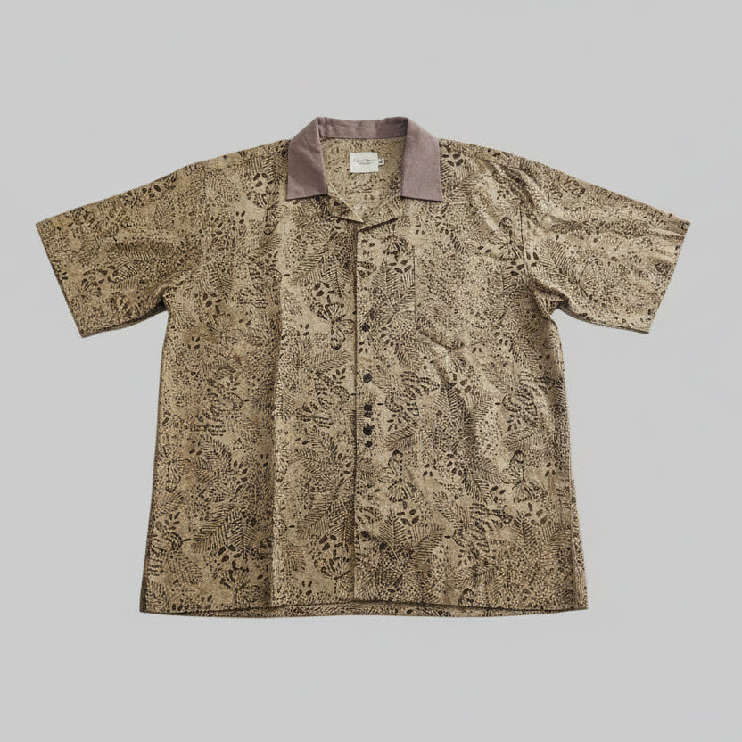 Nyana Nyana Bali Batik Camp Shirt - 100% Cotton, Hand-Stamped, Limited Edition