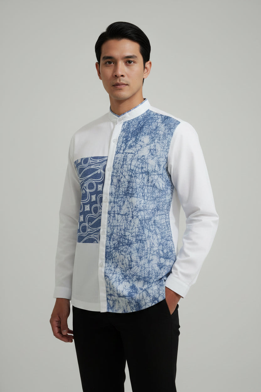 Nyana Nyana Mandarin Collar Longsleeve Shirt
