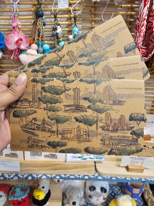 Nyana Nyana Orchard Road Landmark Notebook - FSC Certified recycled paper