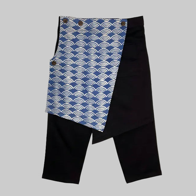 Nyana Nyana Unisex Multiway Batik Sarong Pants - 100 Cotton, limited edition, Black