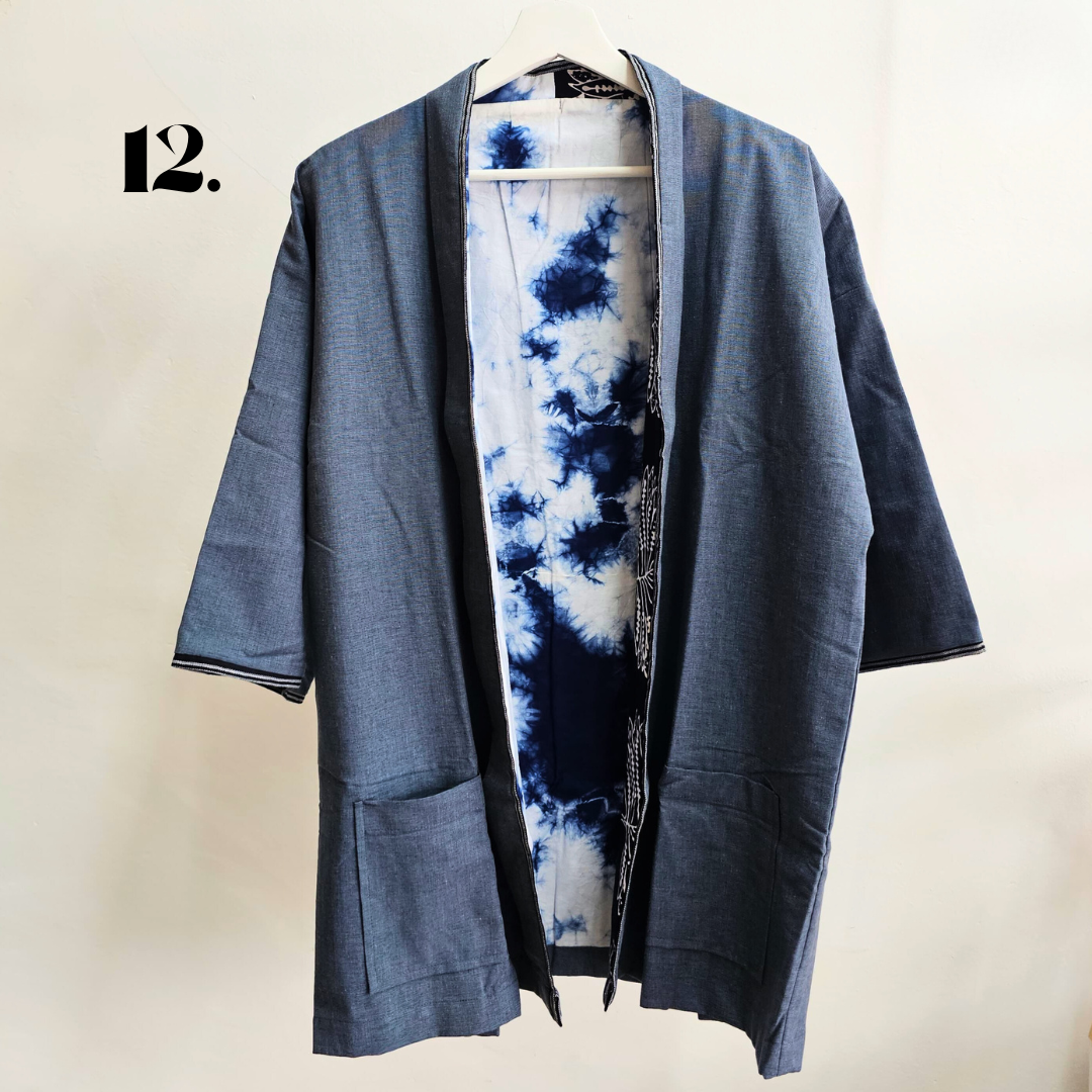 Nyana Nyana Unisex Reversible Batik Outer - 100% cotton, natural dye, Oeko-Tex certified