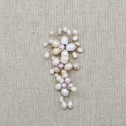 Nyana Nyana Fresh Water Pearl and Shell Brooch Kerongsang