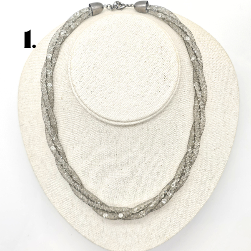 Singapore Handmade Statement Piece Necklace — Crystal, Stone & Freshwater Pearl | 18k Gold Plated