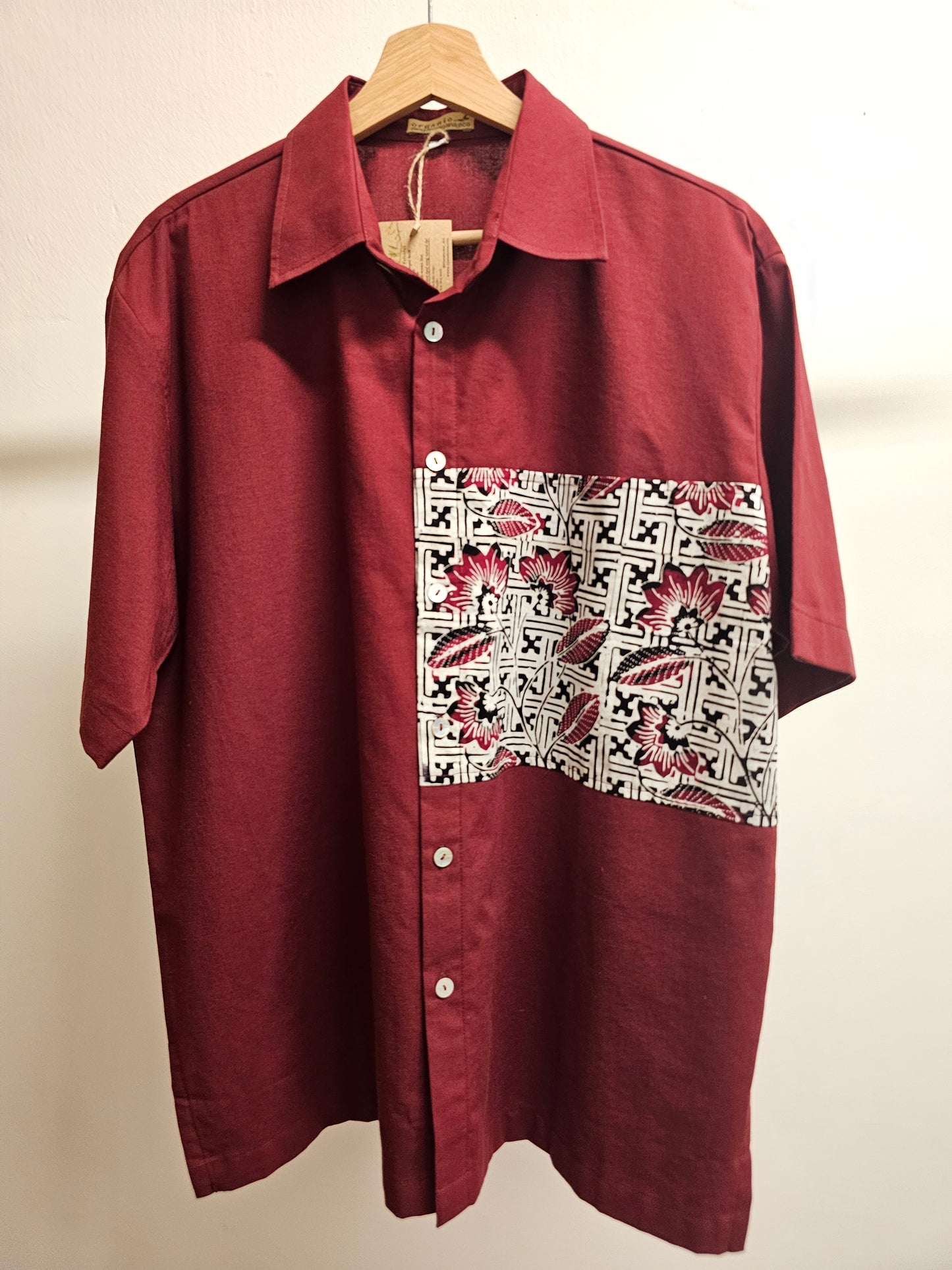 Nyana Camp Shirt Batik Patchwork