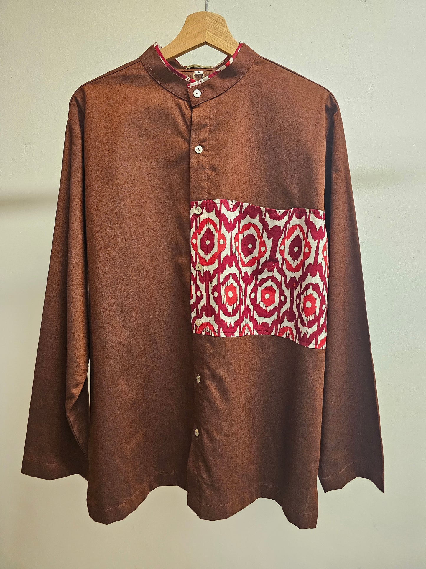 Nyana Camp Shirt Batik Patchwork