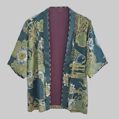 Nyana Unisex Reversible Batik Tulis Outer - 100% cotton, natural dye, Limited Edition Hand-drawn