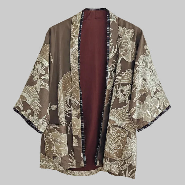 Nyana Unisex Reversible Batik Tulis Outer - 100% cotton, natural dye, Limited Edition Hand-drawn