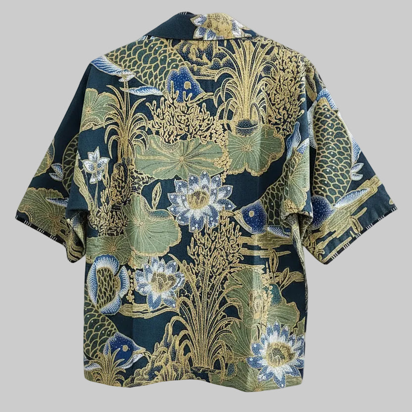 Nyana Unisex Reversible Batik Tulis Outer - 100% cotton, natural dye, Limited Edition Hand-drawn