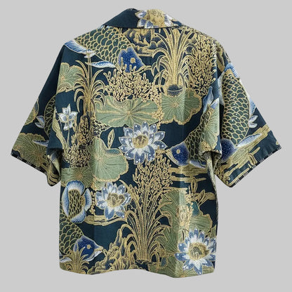Nyana Unisex Reversible Batik Tulis Outer - 100% cotton, natural dye, Limited Edition Hand-drawn
