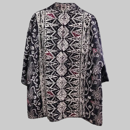 Nyana Unisex Reversible Batik Tulis Outer - 100% cotton, natural dye, Limited Edition Hand-drawn