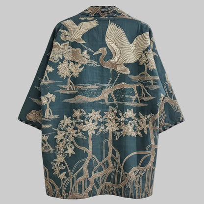 Nyana Unisex Reversible Batik Tulis Outer - 100% cotton, natural dye, Limited Edition Hand-drawn