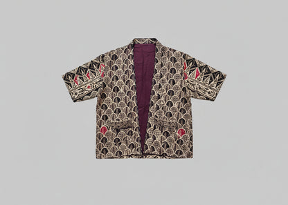 Nyana Unisex Reversible Batik Tulis Outer - 100% cotton, natural dye, Limited Edition Hand-drawn