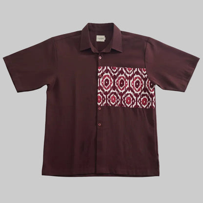 Nyana Nyana Batik Patchwork Camp Shirt - 100% Cotton, Limited Edition