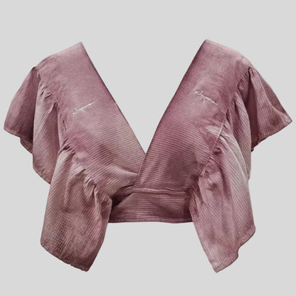 Nyana Nyana Ruffle Vest - 100% Cotton, Batik Tie Dye, Limited Edition Runway Piece
