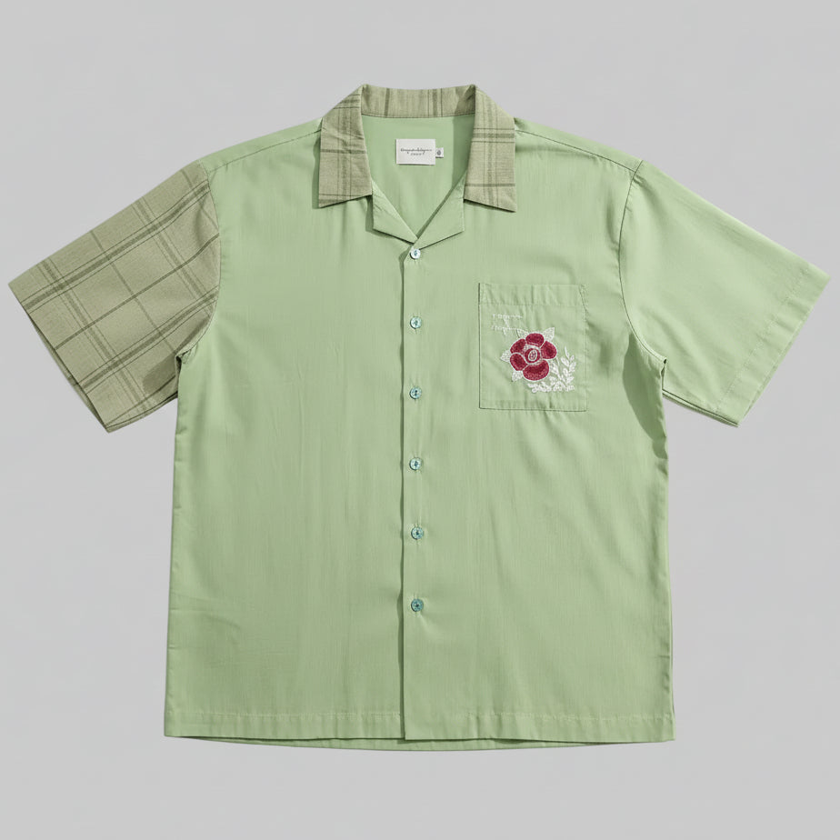 Nyana Nyana Batik Patchwork Camp Shirt - 100% Cotton, Limited Edition