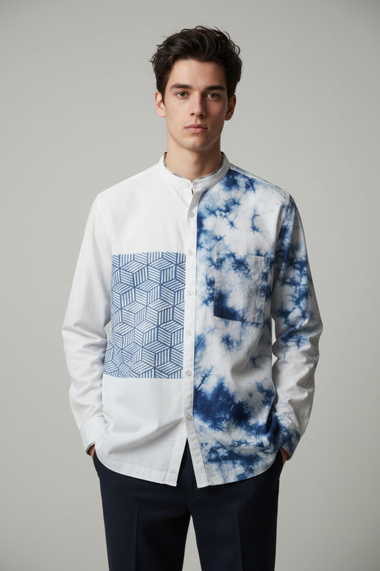 Nyana Nyana Mandarin Collar Longsleeve Shirt