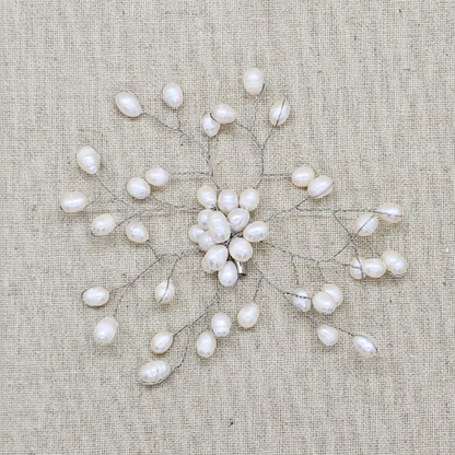 Nyana Nyana Fresh Water Pearl and Shell Brooch Kerongsang