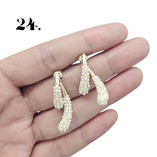 Singapore Handmade Jewelry: Crystal/Stone Earrings