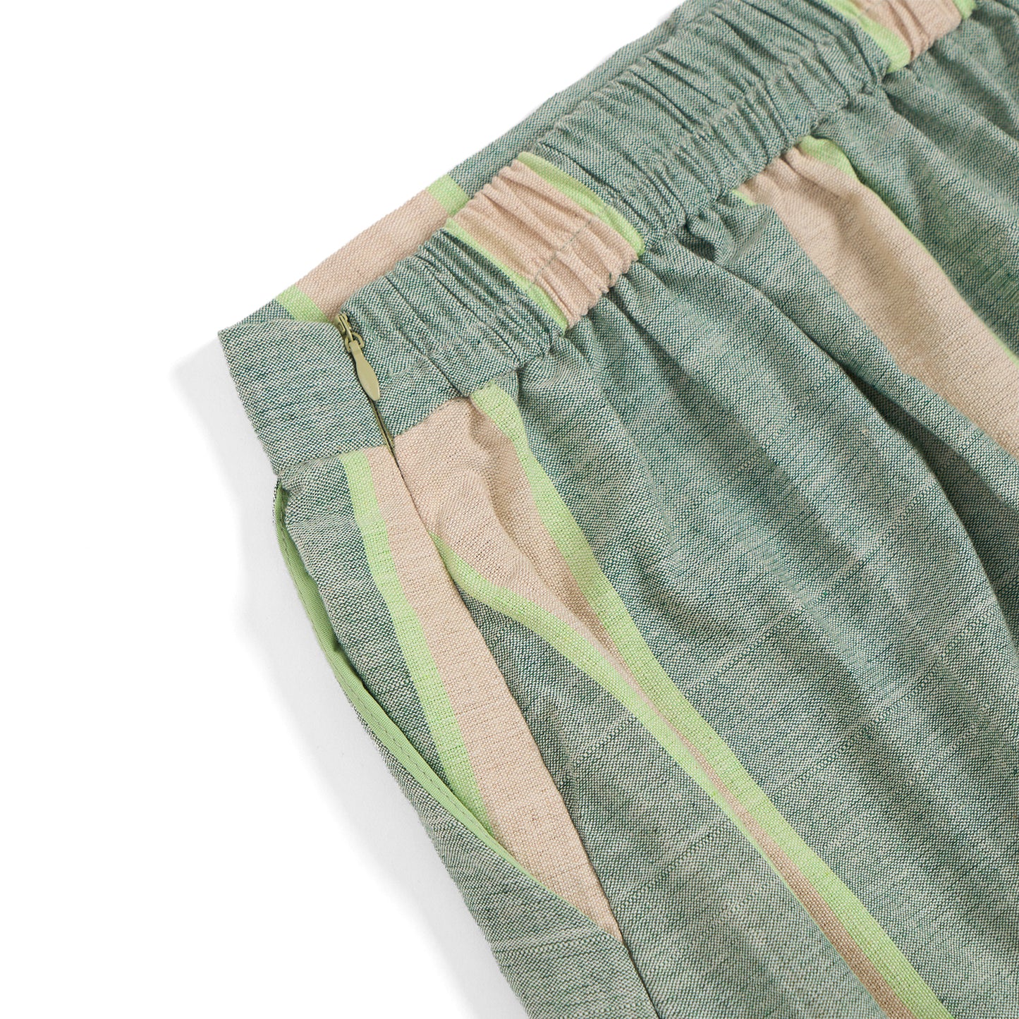Nyana Nyana Artisan Asymmetric Batik Tulis Ikat Skirt - 100% Cotton, Handwoven, Maxi