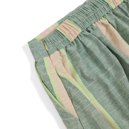 Nyana Nyana Artisan Asymmetric Batik Tulis Ikat Skirt - 100% Cotton, Handwoven, Maxi