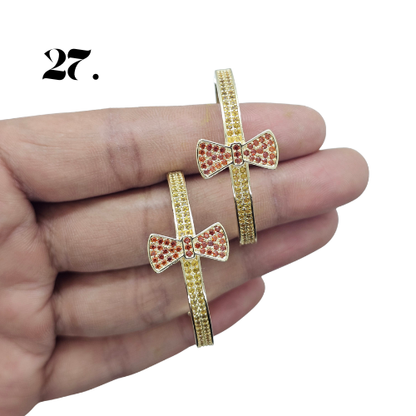 Singapore Handmade Statement Piece Earrings — Crystal, Stone & Freshwater Pearl | 18k Gold Plated
