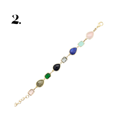 Singapore Handmade Statement Piece Bracelets— Crystal, Stone & Freshwater Pearl | 18k Gold Plated (Copy)