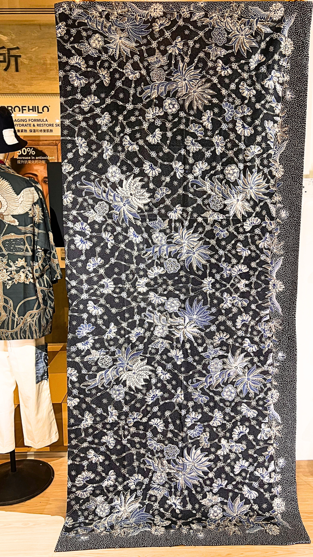 Nyana Nyana Hand Drawn Batik Tulis Cotton Fabric – Naturally Dyed Artisan Textile | Queen of the Night