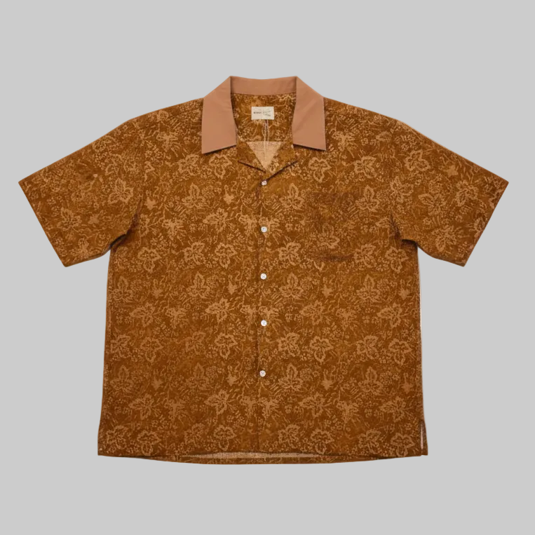 Nyana Nyana Bali Batik Camp Shirt - 100% Cotton, Hand-Stamped, Limited Edition