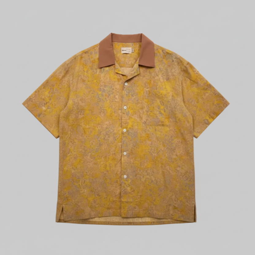 Nyana Nyana Bali Batik Camp Shirt - 100% Cotton, Hand-Stamped, Limited Edition