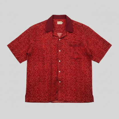 Nyana Nyana Bali Batik Camp Shirt - 100% Cotton, Hand-Stamped, Limited Edition
