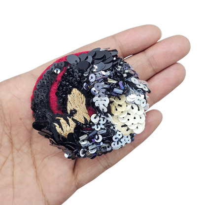 Nyana Nyana Cabochons Brooch - Hand Beaded, Limited Edition