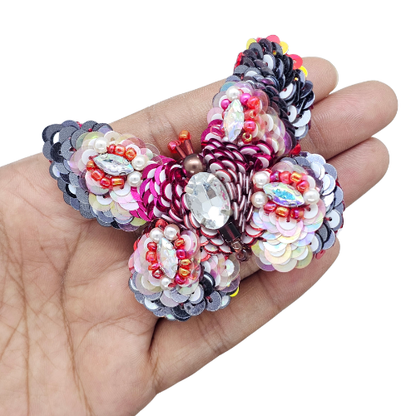 Nyana Nyana Cabochons Brooch - Hand Beaded, Limited Edition