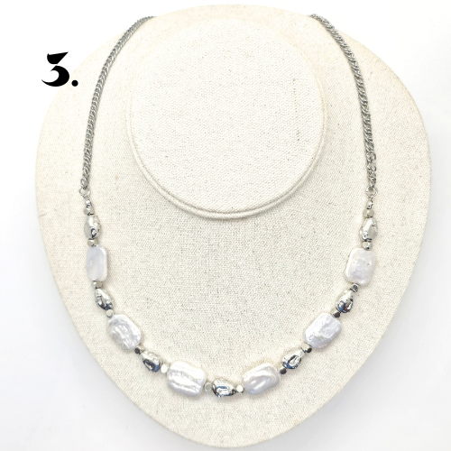 Singapore Handmade Statement Piece Necklace — Crystal, Stone & Freshwater Pearl | 18k Gold Plated