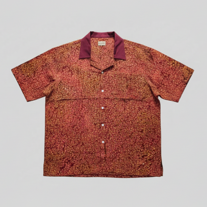 Nyana Nyana Bali Batik Camp Shirt - 100% Cotton, Hand-Stamped, Limited Edition