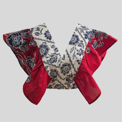 Nyana Nyana Ruffle Vest - 100% Cotton, Batik Tie Dye, Limited Edition Runway Piece