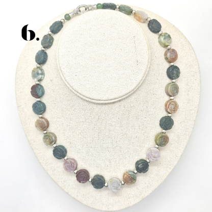 Singapore Handmade Statement Piece Necklace — Crystal, Stone & Freshwater Pearl | 18k Gold Plated