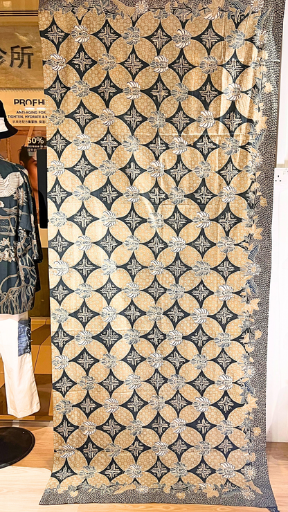 Nyana Nyana Hand Drawn Batik Tulis Cotton Fabric – Naturally Dyed Artisan Textile | Kawung