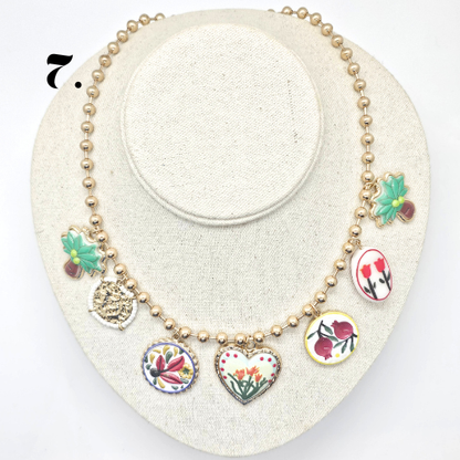 Singapore Handmade Statement Piece Necklace — Crystal, Stone & Freshwater Pearl | 18k Gold Plated