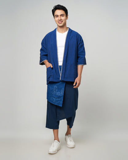 Nyana Nyana Unisex Reversible Batik Outer - 100% cotton, natural dye, Oeko-Tex certified