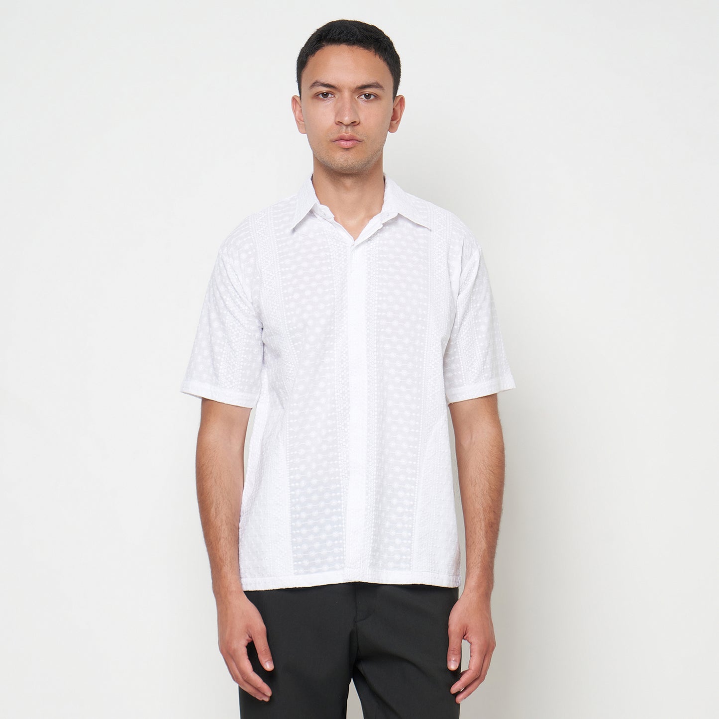 Nyana Nyana Bukit Tinggi Embroidery Shirt - 100% Cotton, Unisex, Limited Edition
