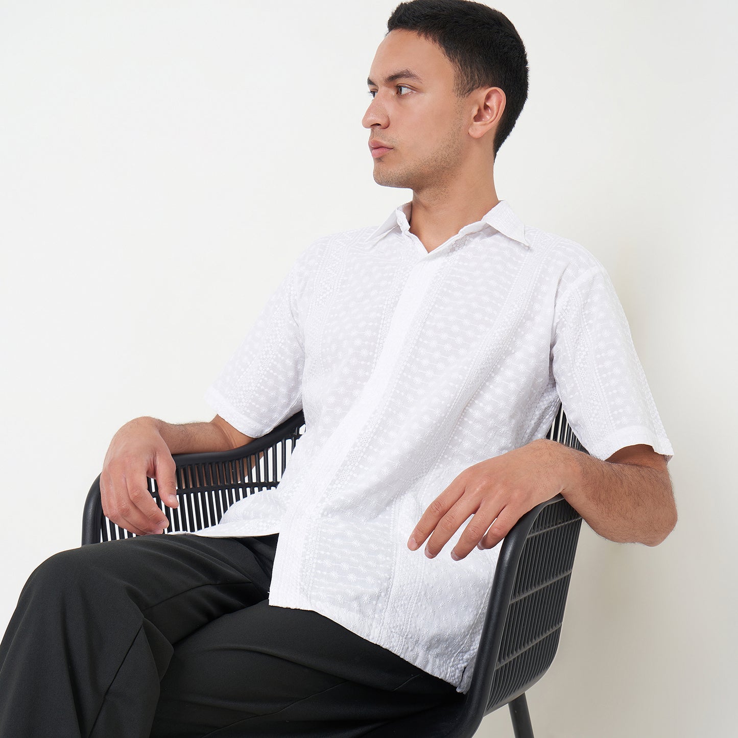 Nyana Nyana Bukit Tinggi Embroidery Shirt - 100% Cotton, Unisex, Limited Edition