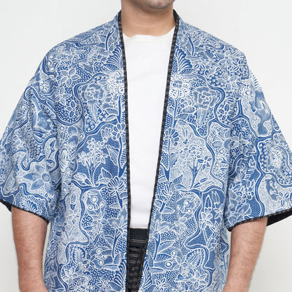Nyana Unisex Reversible Batik Tulis Outer - 100% cotton, natural dye, Limited Edition Hand-drawn
