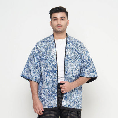 Nyana Unisex Reversible Batik Tulis Outer - 100% cotton, natural dye, Limited Edition Hand-drawn