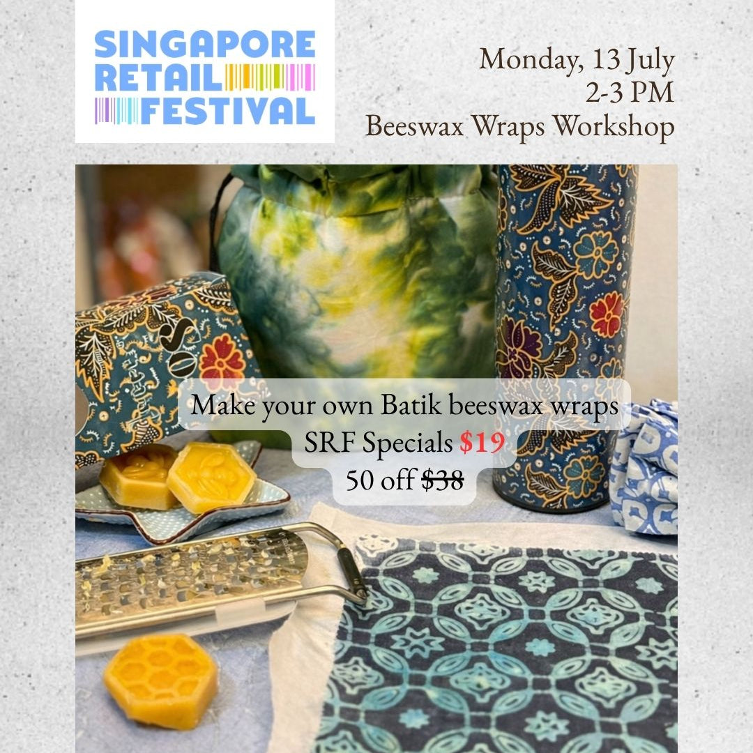 10-Minute DIY Batik Beeswax Wrap Flash Workshop | Sustainable Workshop in Orchard Road SIngapore