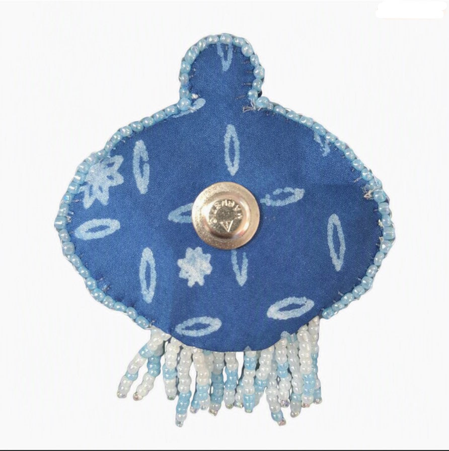 Nyana Nyana Laut Collection Hand Beaded and Embroidered Brooch Kerongsang