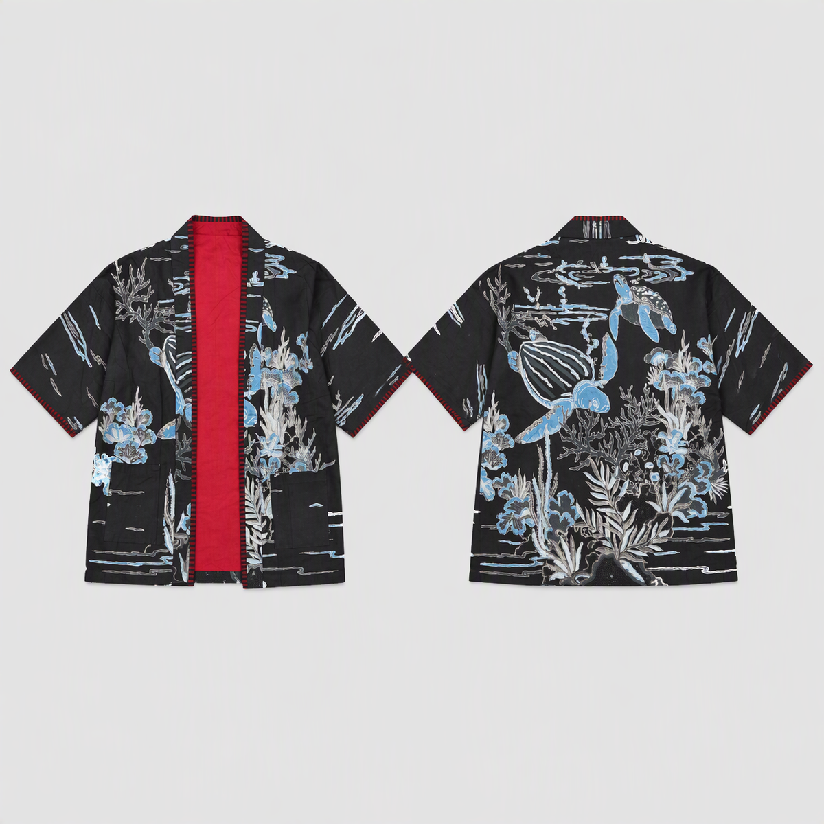 Nyana Nyana Unisex Reversible Batik Tulis Outer - 100% cotton, natural dye, Limited Edition Hand-drawn
