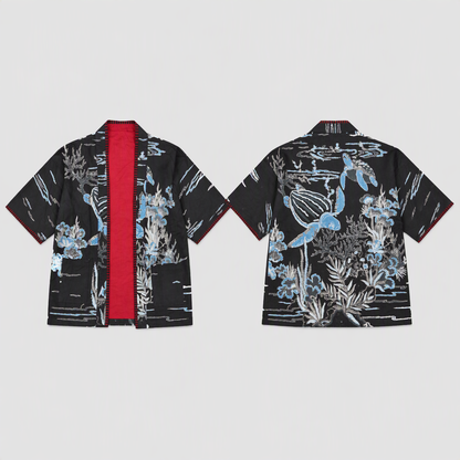 Nyana Nyana Unisex Reversible Batik Tulis Outer - 100% cotton, natural dye, Limited Edition Hand-drawn