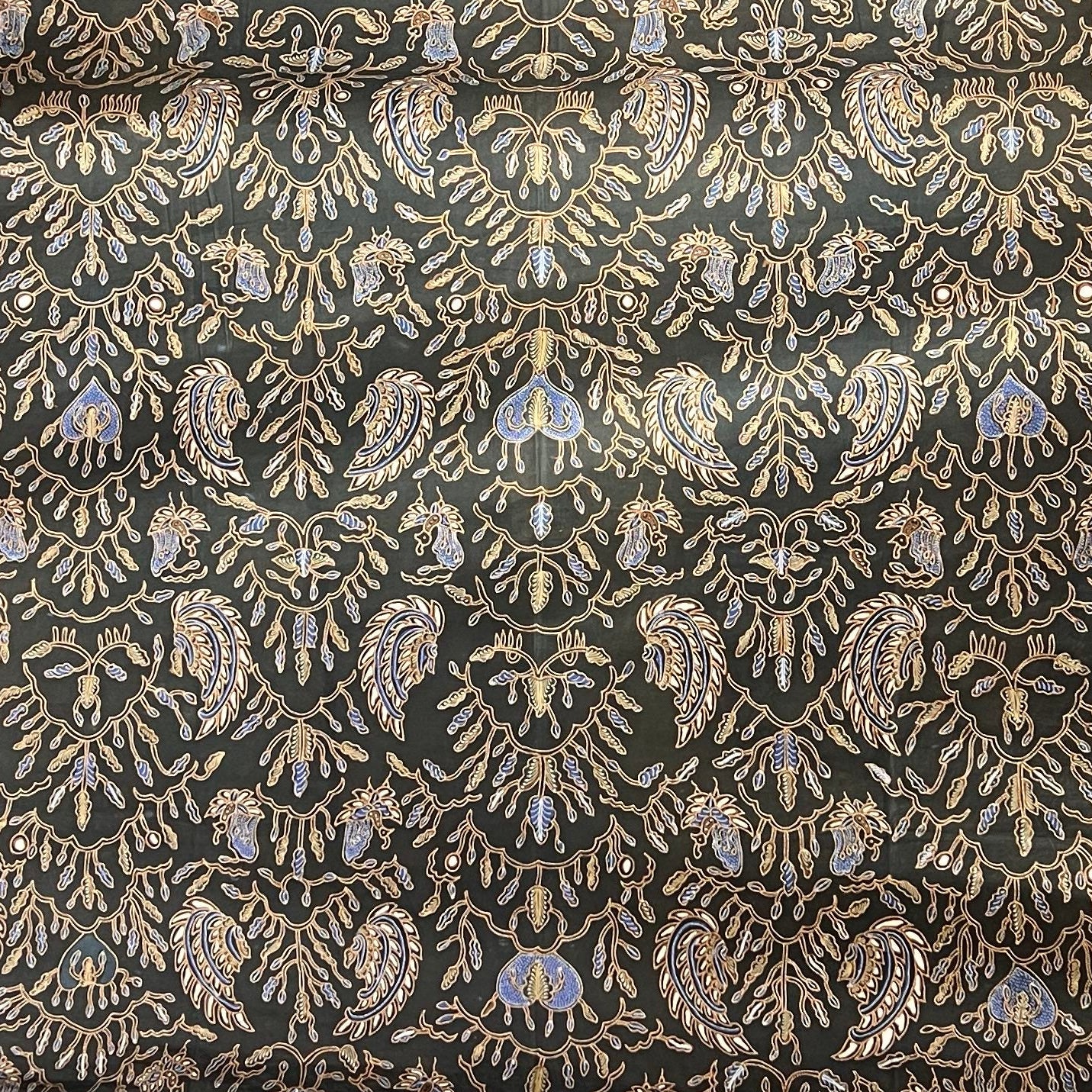 Nyana Nyana Hand Drawn Batik Tulis Cotton Fabric – Naturally Dyed Artisan Textile | Classical Wing