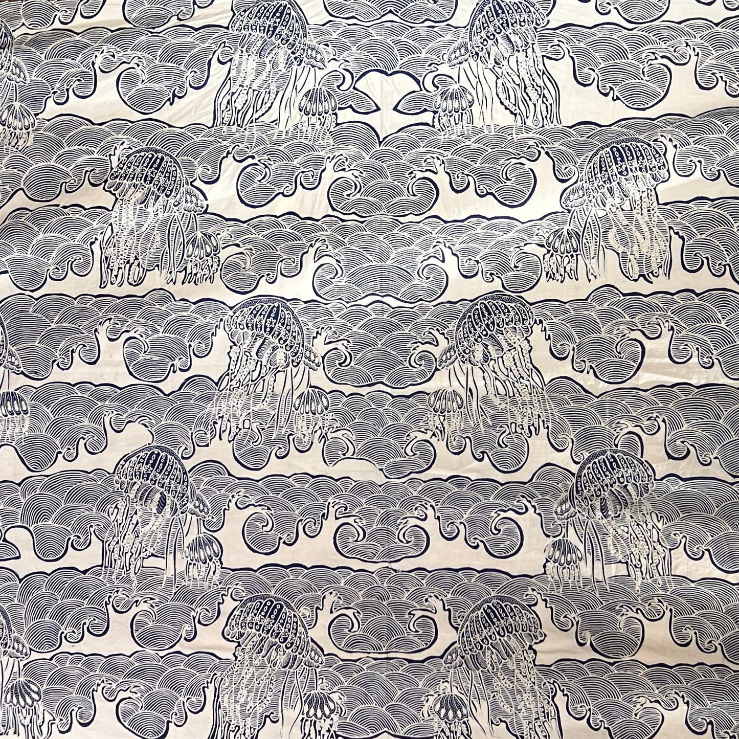 Nyana Nyana Hand Drawn Batik Tulis Cotton Fabric – Naturally Dyed Artisan Textile | Jellyfish