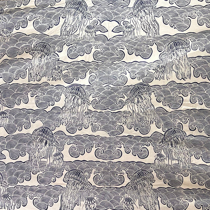 Nyana Nyana Hand Drawn Batik Tulis Cotton Fabric – Naturally Dyed Artisan Textile | Jellyfish
